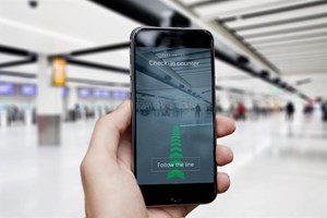 Augmented reality helping you find your way around Gatwick