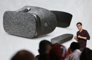 Clay Bavor, VP of Virtual Reality for Google, introduces the Daydream View VR headset during the presentation of new Google hardware in San Francisco, California, U.S. October 4, 2016.   REUTERS/Beck Diefenbach - RTSQQSZ