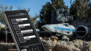 The interactive Galaxy's Edge Data Pad mobile games are closely connected to the Star Wars land coming to Disneyland.