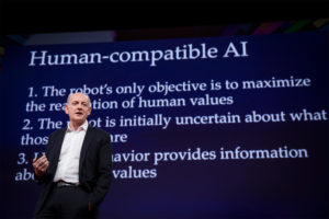 Stuart Russell speaks at TED2017 - The Future You, April 24-28, 2017, Vancouver, BC, Canada. Photo: Bret Hartman / TED