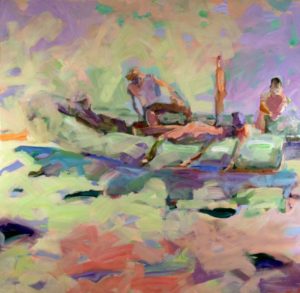 "El Bote 04," Oil on canvas by  Mel Smothers. (COURTESY)